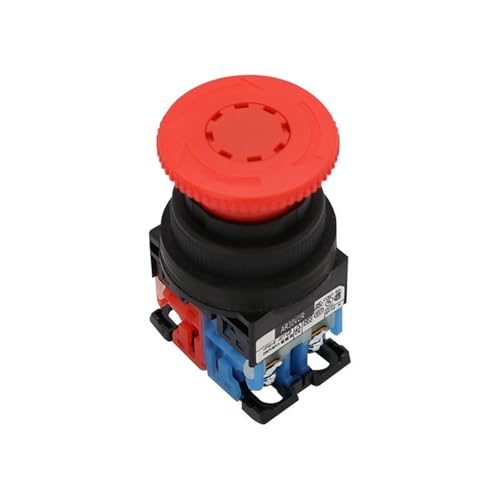 Interrupteur d'arrêt d'urgence AR30V2R à tête champignon rouge pour coupure de circuit 30mm