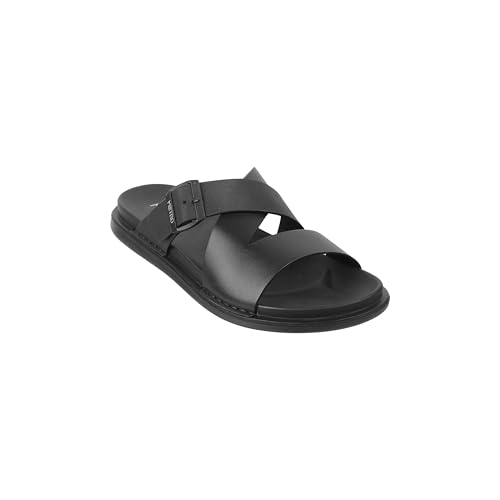 Image of Metro Men Slip-on Open Toe Comfort Chappal UK /6 EU /40 (16-902)