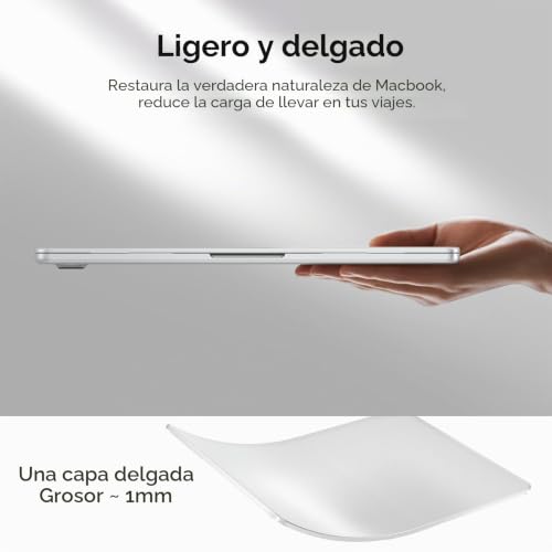 Funda MacBook Pro 16 M5 M4 M3 BlueSwan carcasa rigida anti-rozaduras - Blanco Mate 7