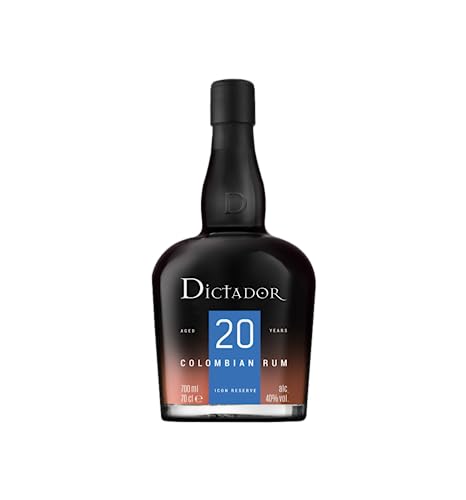 Dictador 20 Years Colombian Aged Rum 40% Vol. 700 ml Geschmack von Kirsche, Karamell und Vanille