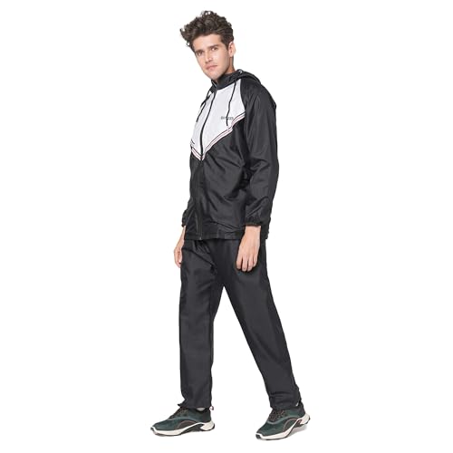 Image of Citizen Hooded Raincoat for Men Women Waterproof for Bike Riders 180T Micro Fabric Lightweight Stylish Sealed Hood, Large Pockets, Heavy-Duty Zippers Rainwear with Carry Pouch-CR021