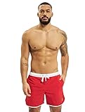 Urban Classics Herren Retro zwemshorts Badehose, Firered/White, L EU
