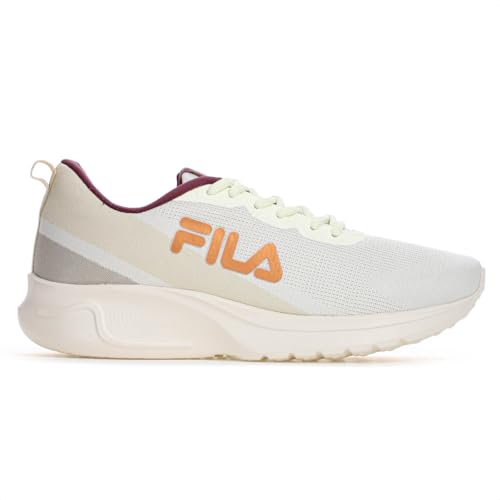 Tenis Fila Vector Feminino, Sweet Corn/Semolina/Burgundy, 36