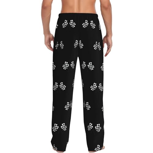 Checkered Flags Race Car Flag Men's pajama pants X-Large3