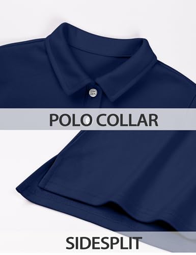 Image of Girls Uniform Shirts Long Sleeve Polo Shirt for Girls