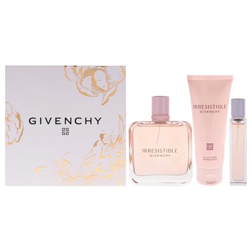 Reviews de Live Irresistible Givenchy al mejor precio. 35 Irresistible by Givenchy for Women - 3 Pc Gift Set 2.7oz EDP Spray, 0.42oz EDP Spray (Mini), 2.5oz Body Milk
