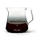 Fellow Mighty - Caraffa in vetro per caffè e tè, in vetro borosilicato, 5 mm, capacità 500 ml, beccuccio antigoccia, manico robusto