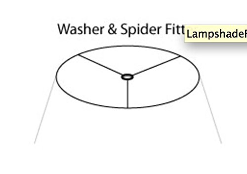 Urbanest Softback Bell Lampshade, Faux Leather, 16-inch Bottom Diameter, 9-inch Height, Spider Fitter