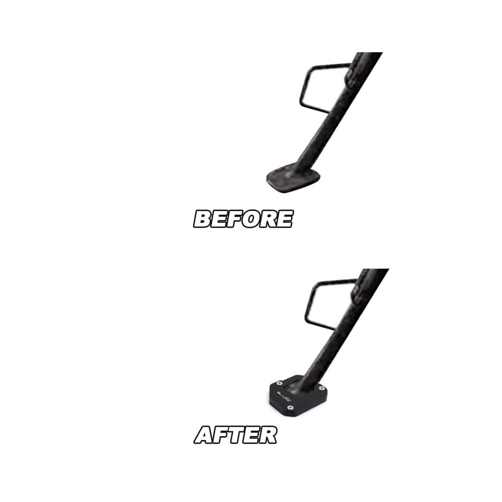 Almohadilla Pata Cabra para R1150GS 1999-2002 2003 2004 2005 2006 R1150 GS R 1150 Alargador Kickstand Soporte Placa Pad Motocicleta CNC Lateral