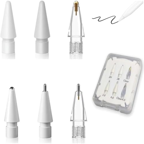 Rivulicrypta �A�b�v���y���V�� �y���� ������� 6��Z�b�g ���[�P�[�X�t�� apple pencil pro �Ή� ���炩�ȏ����� iPad �y���V�� �y���� �����f���Ή� �A�b�v���y���V�� ���������̕`�搫�\