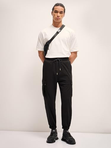Image of Men's Navy Slim Fit Casual Cargo