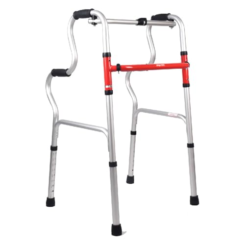 Standard Folding Walker – Lightweight, Sturdy Aluminum Walker for Seniors & Adults, Up to 220 lbs Capacity