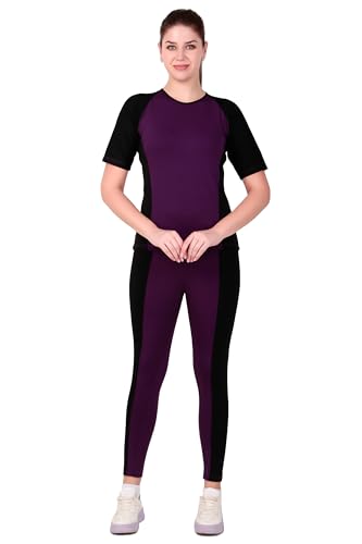 Image of Benzos Women's Body Fitted Gym Running Sports Track Suit | Regular Casual Fit | Track Suit for Girls & Women | Fabric - Polyester Blend