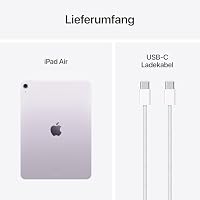 Apple iPad Air 11" mit M3 Chip: Apple Intelligence, Liquid Retina Display, 512 GB, 12 MP Frontkamera/Rückkamera, WLAN 6E, Touch ID, Batterie für den ganzen Tag – Violett – Ansicht 6