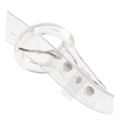 BESPORTBLE Purple Belt Transparent Pvc Belt D-ring Versatile Fashion Accessory for Dress Banquet Party4