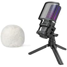 ZealSound BKD-11 Microphone and D65W Pop Filter Bundle