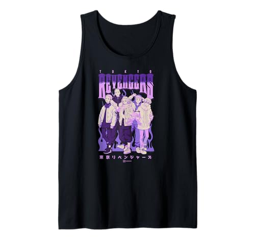 Tokyo Revengers Character Group Purple Flames Anime Tank Top Tokyo Revengers Character Group Purple Flames Anime Tank Top
