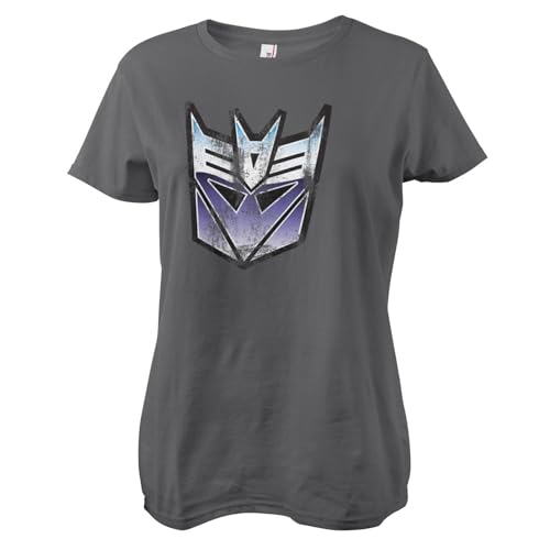 T-shirt Decepticon Transformers femme en coton doux avec finitions premium sérigraphiées