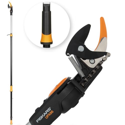 Fiskars PowerGear X Telescopic Tree Pruner UPX86, Non-stick Coated