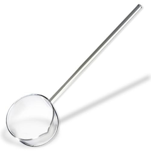 Image of Multipurpose Glass Spoon and Ladle - Heat Resistant Borosilicate Karandi for Cooking, Serving, Stirring & Tadka (Transparent)