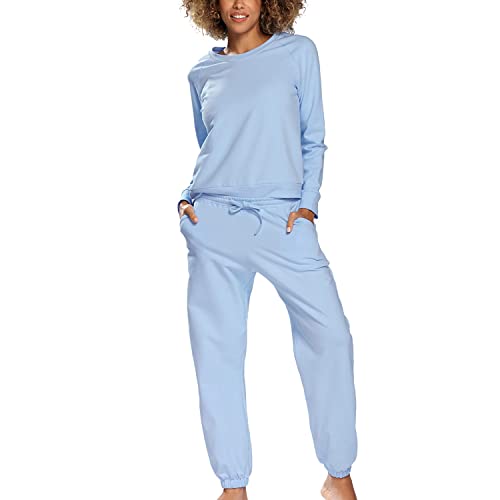 Survêtement bleu ciel DKaren Wenezja taille 44 ensemble pantalon sweatshirt