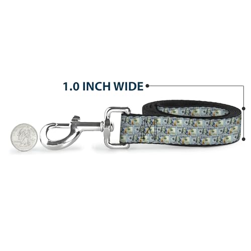 Laisse Buckle Down 100 Dollar Bill en nylon imprimé haute densité