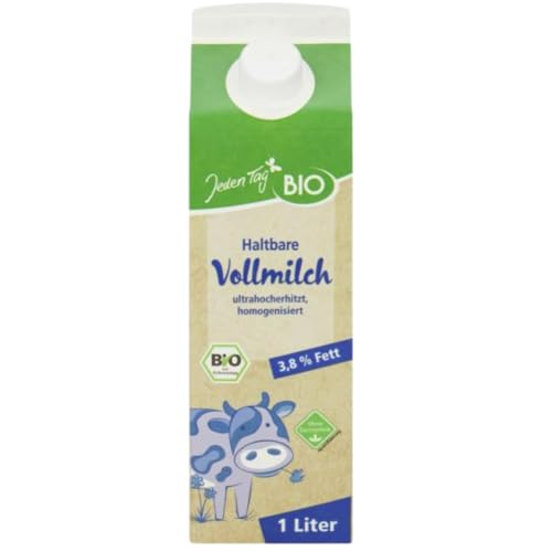 Jeden Tag H-Milch 3,8 % Fett 1 L – haltbare Vollmilch für vollen Geschmack