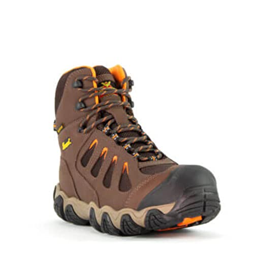 Image of Thorogood Crosstrex 6 inch Waterproof Safety Toe Hiking Boots for Men - Breathable Premium Leather and Mesh with Comfort Insole and Athletic Traction Outsole; ASTM Rated