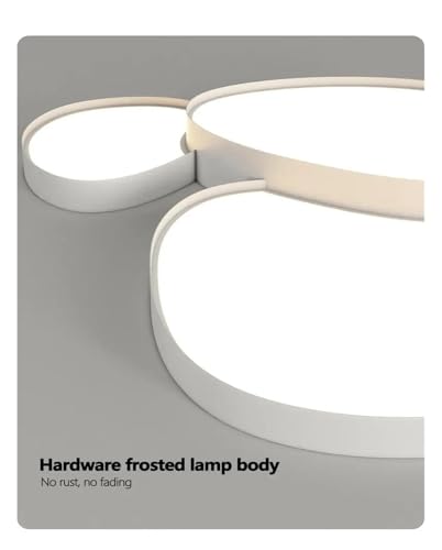 Plafonnier LED moderne 90cm à haute diffusion pour chambre à coucher - 7