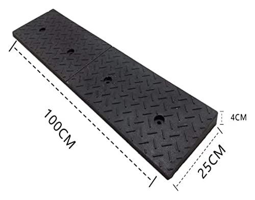 Rampa de caucho ALDEPO 100 x 25 x 4 cm negra miniatura 2