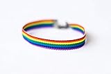 Pride anklet, rainbow flag colors, LGBT string ankle bracelet for men, men's anklet, one strap, gay, gift for him, equality, mens jewelry