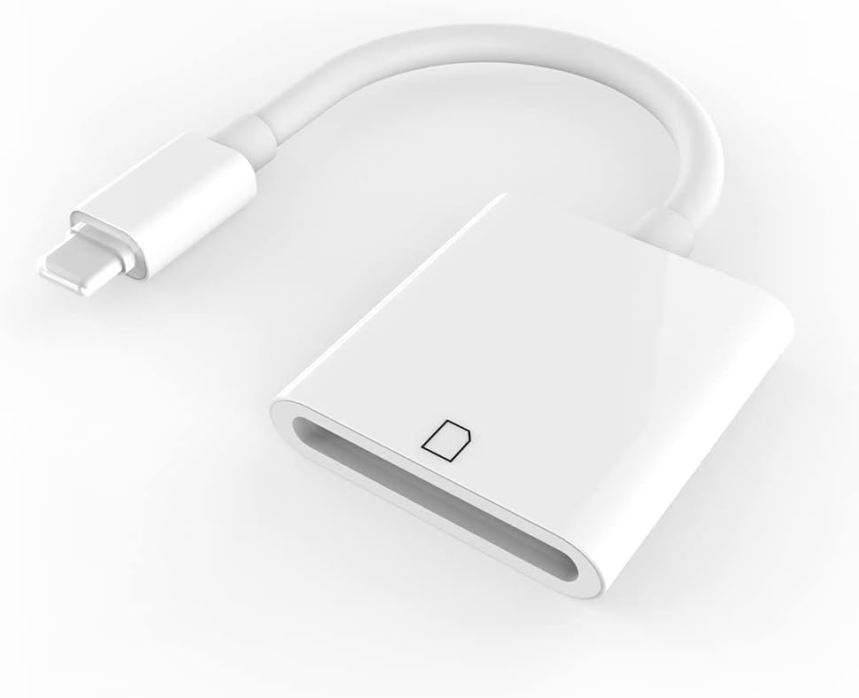 Lightning to SD Card Camera Reader for iPhone iPad, SD Card Reader