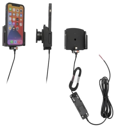 Brodit Device Holder 727368 | Made in Sweden | with Charging Function for Smartphones - Apple iPhone 12, iPhone 13, iPhone 12 Pro Max, iPhone 13 Pro, iPhone 12 Pro and More