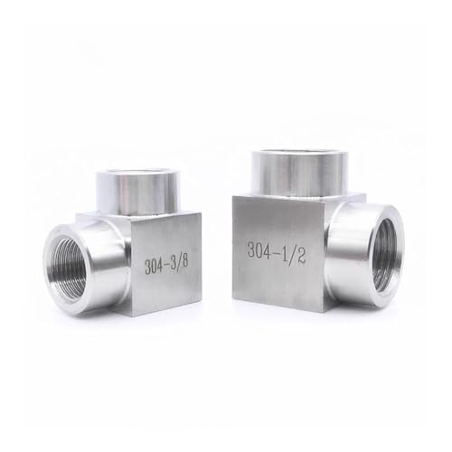 Coude 1/4 BSPP femelle 90 degrés en acier inoxydable robuste