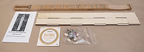 Mountain Dulcimer Kit Build-It-Yourself 4-String Dulcimer With Oak Neck. Fun And Easy To Build And Play! Great For Travel, Gift, Group Or Homeschool Activity - Diy Kit - Made In Usa #TOP6