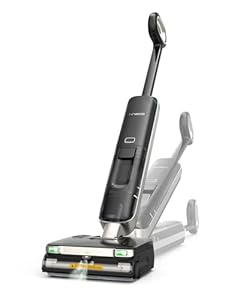 Tineco Floor ONE S9 Master Nass Trockensauger, StreakFree-Abzieher, ThermoBlast-Tech, 9, 9 cm Superflaches Gehäuse, 23000Pa Saugerkraft, Flashdry-Selbstreinigung, 150° Grüner DustReveal-Licht