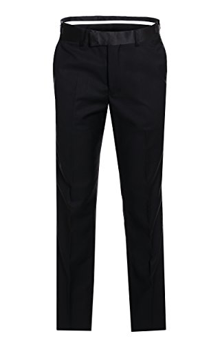 Men's Premium Slim Fit Italian Design Black Tail Tuxedo3