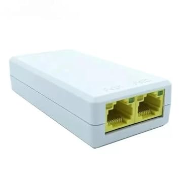 MakWorld POE Repeater 10/100Mbps 1 to 2 POE Extender Networking Device, Supports 2 Cameras up to 100M, External Power not Required