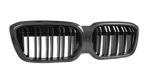 Grilles avant iX3 G08 calandre double latte style X3M en carbone résistant