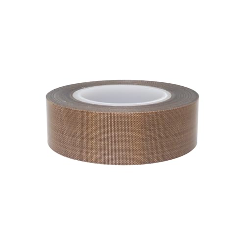 Image of PTFE Coated Fabric Tape Teflon Adhesive Tape High Temperature Vacuum, Hand and Impulse Sealers Machine Sealing Tape 0.18mm Thick (19mm-10M)