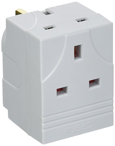 Daewoo Electricals 3 Way UK Plug Multi Adapter 3 Sockets 13 Amp 250 Volts