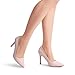 DREAM PAIRS Women's Closed Toe High Heels Dress Pointed Toe Wedding Pump Shoes,Size 7.5,Pink/Suede