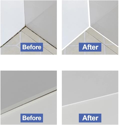 FOLAI Silikonentferner, Silikon-Dichtungsmittel-Werkzeug, Versiegelungsset 5 in 1, Entfernerkopf aus Edelstahl & 5 Silikon-Ersatz & 4 Fugenschaber-Pads für Küche, Bad, Wand, Boden, Fliesen, grau