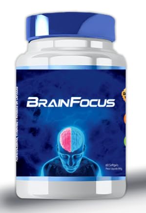 BrainFocus - 60 Caps Softgel - Concentração, Memória, Disturbios do Sono, Foco e Saúde Mental.
