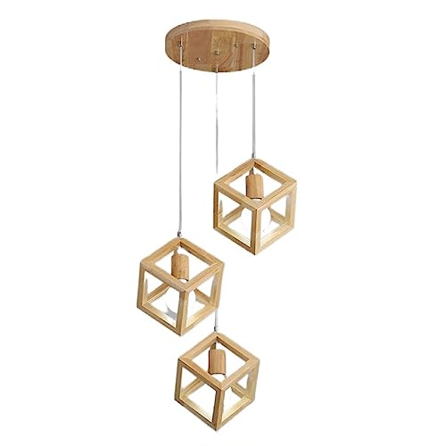 Lampe suspendue 3 lumières en bois pour éliminer les zones d'ombre de votre cuisine
