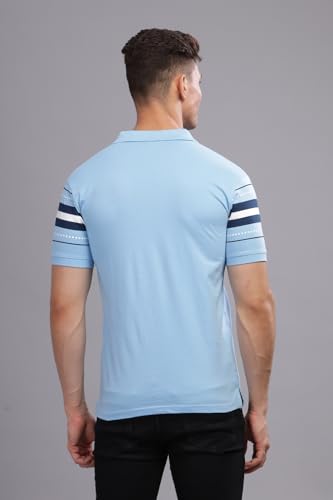Image of ADRO Regular Fit Polo T-Shirt for Men| Printed Polo T-Shirt | Cotton Polo T Shirt