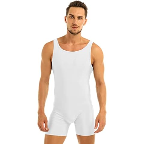 Manyakai Men's Sleeveless Wrestling Singlet Bodysuit Cover