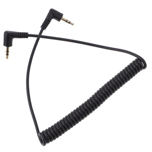Cable auxiliar Jack 3.5mm macho a macho enrollado 1.5m miniatura 1