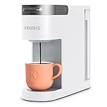 Keurig K-Slim Single Serve K-Cup Pod Coffee Maker, Featuring Simple Push Button Controls and MultiStream Technology, White