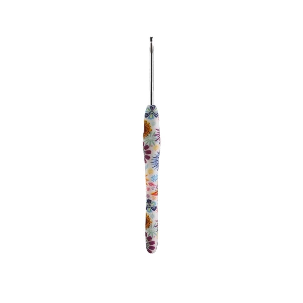 Rubber Grip Extra Long Crochet Needles Aluminum Ergonomic Crochet Hooks(3.25mm)